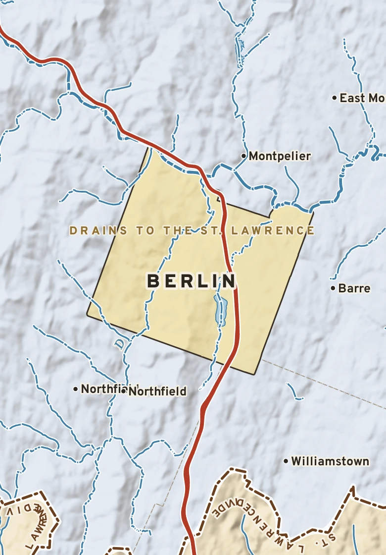 Atlas plate of Berlin, Vermont.