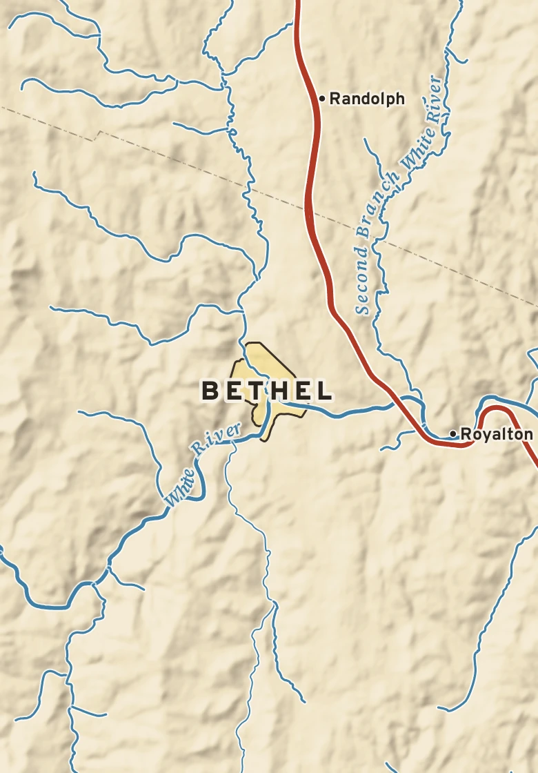 Atlas plate of Bethel, Vermont.