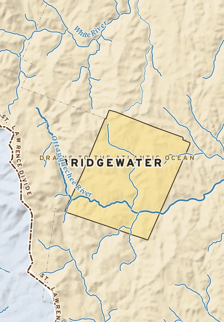 Atlas plate of Bridgewater, Vermont.
