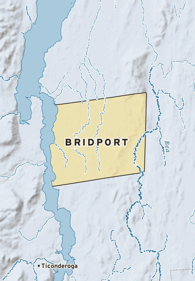 Atlas plate of Bridport, Vermont.
