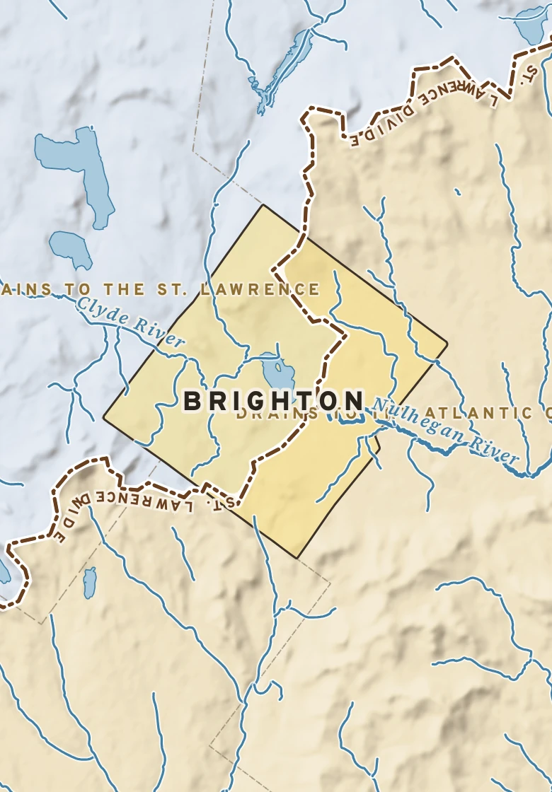 Atlas plate of Brighton, Vermont.
