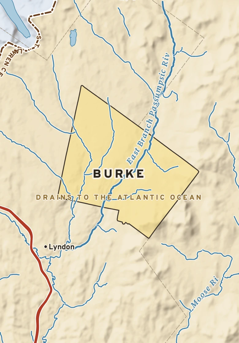Atlas plate of Burke, Vermont.