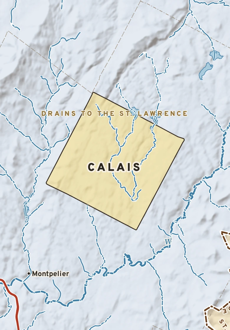 Atlas plate of Calais, Vermont.