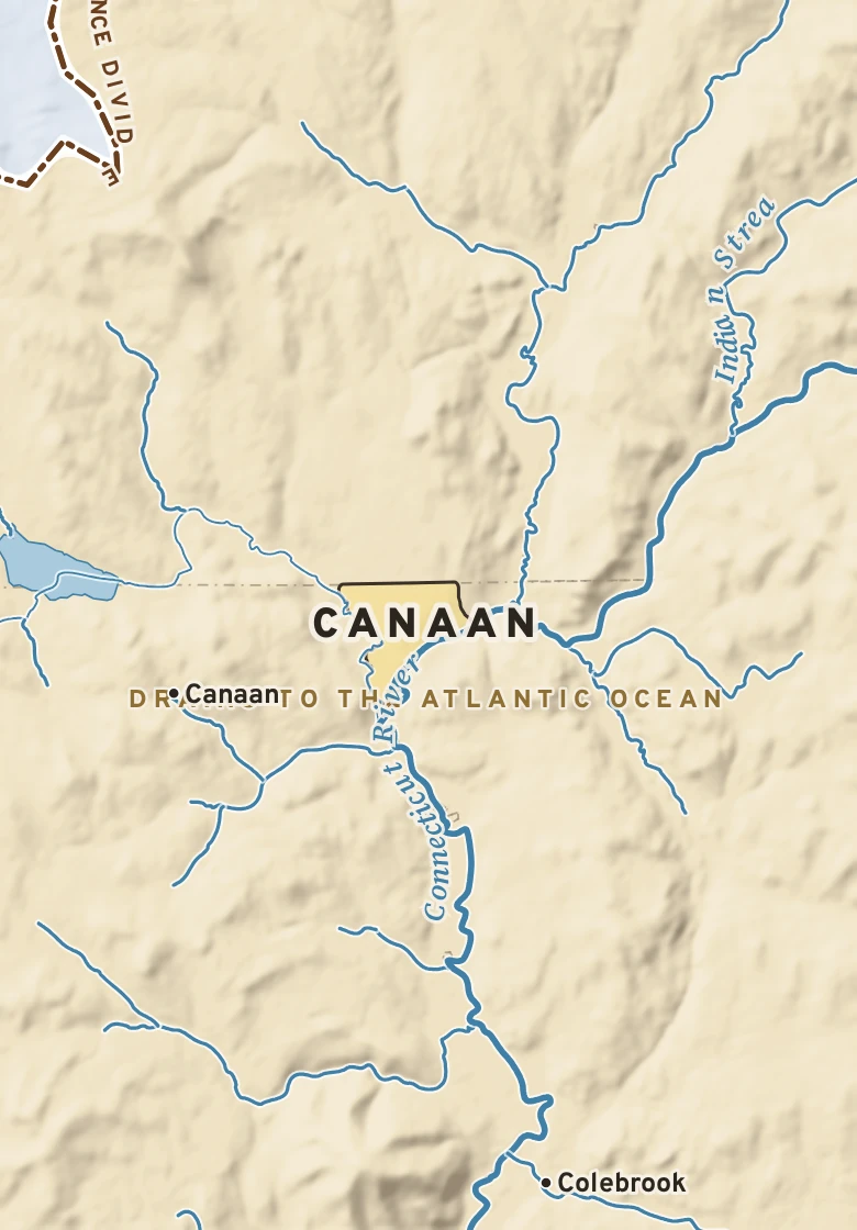 Atlas plate of Canaan, Vermont.
