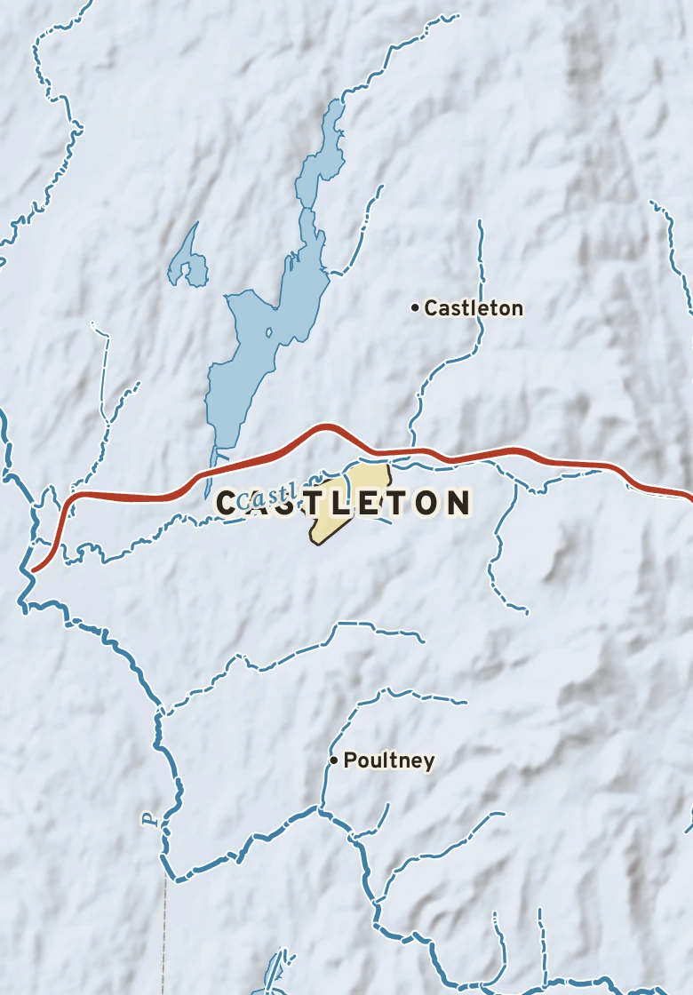 Atlas plate of Castleton, Vermont.