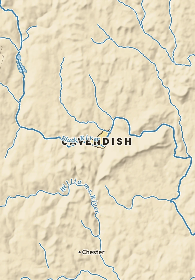 Atlas plate of Cavendish, Vermont.