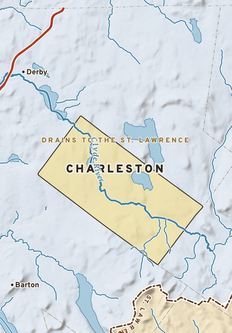 Atlas plate of Charleston, Vermont.