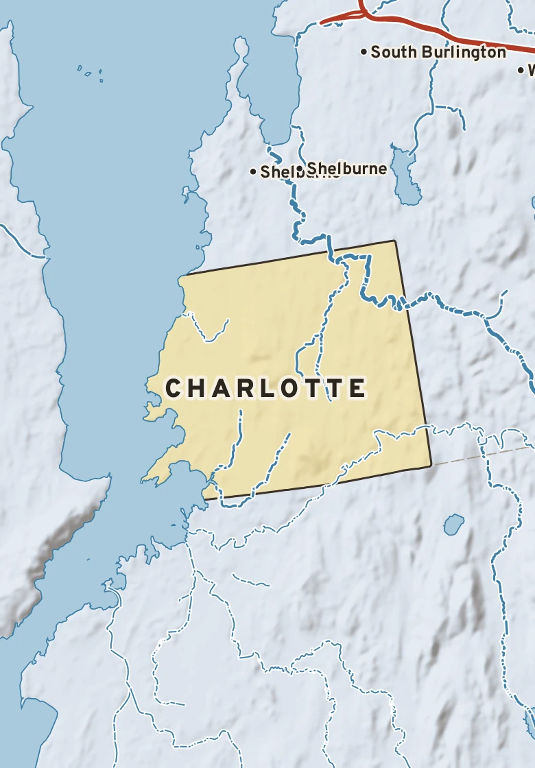 Atlas plate of Charlotte, Vermont.