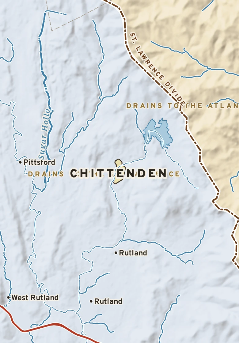 Atlas plate of Chittenden, Vermont.