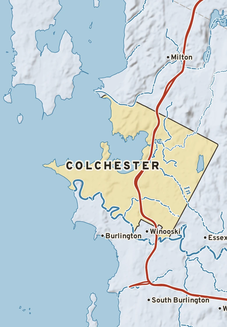 Atlas plate of Colchester, Vermont.