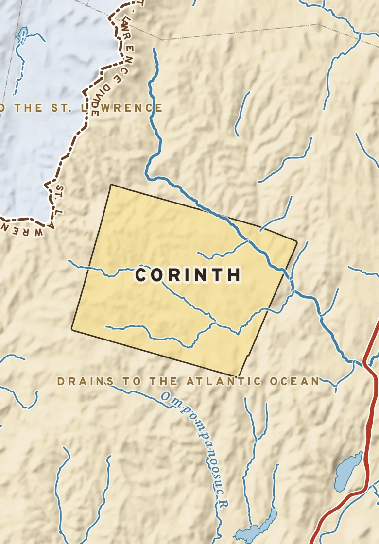 Atlas plate of Corinth, Vermont.