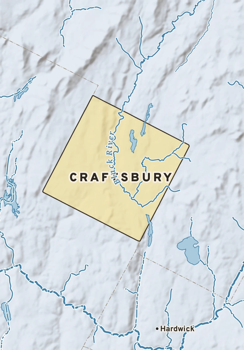 Atlas plate of Craftsbury, Vermont.