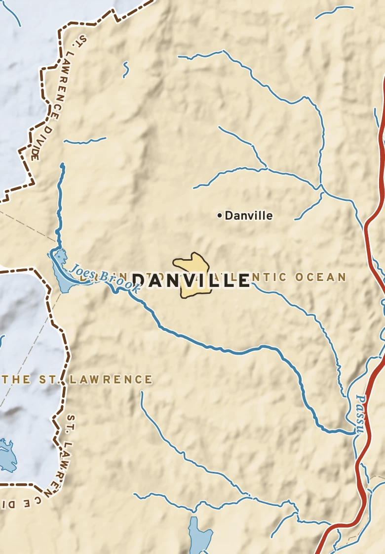 Atlas plate of Danville, Vermont.