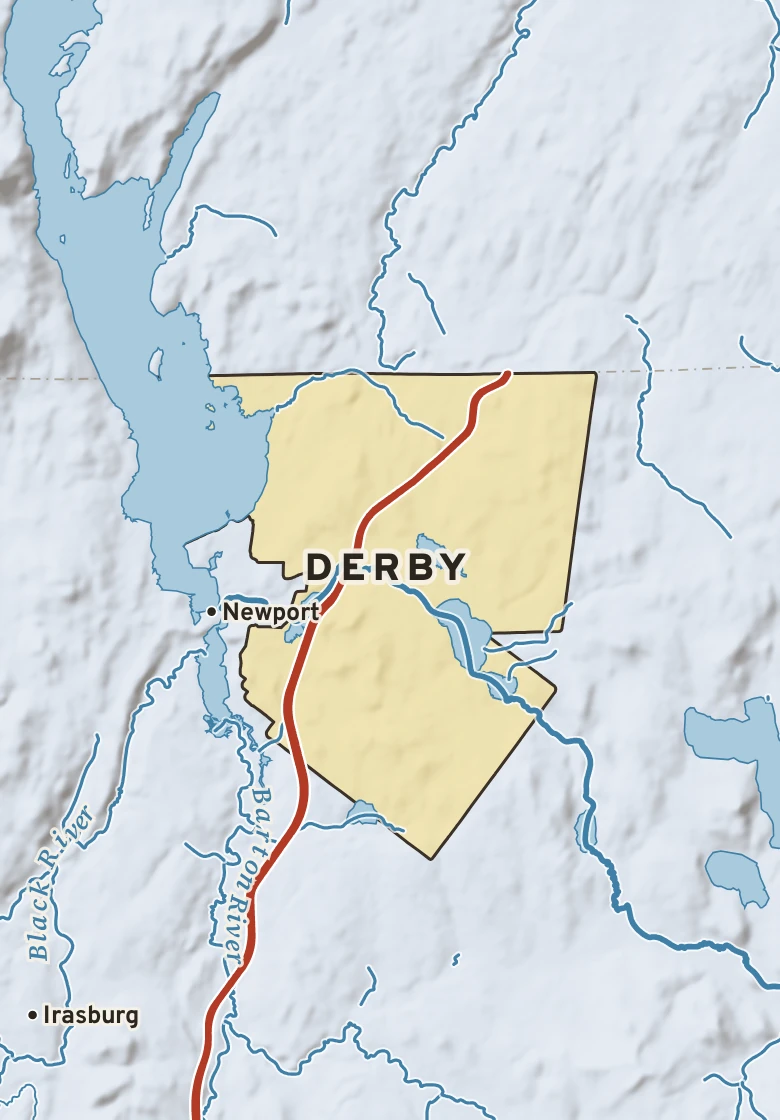 Atlas plate of Derby, Vermont.