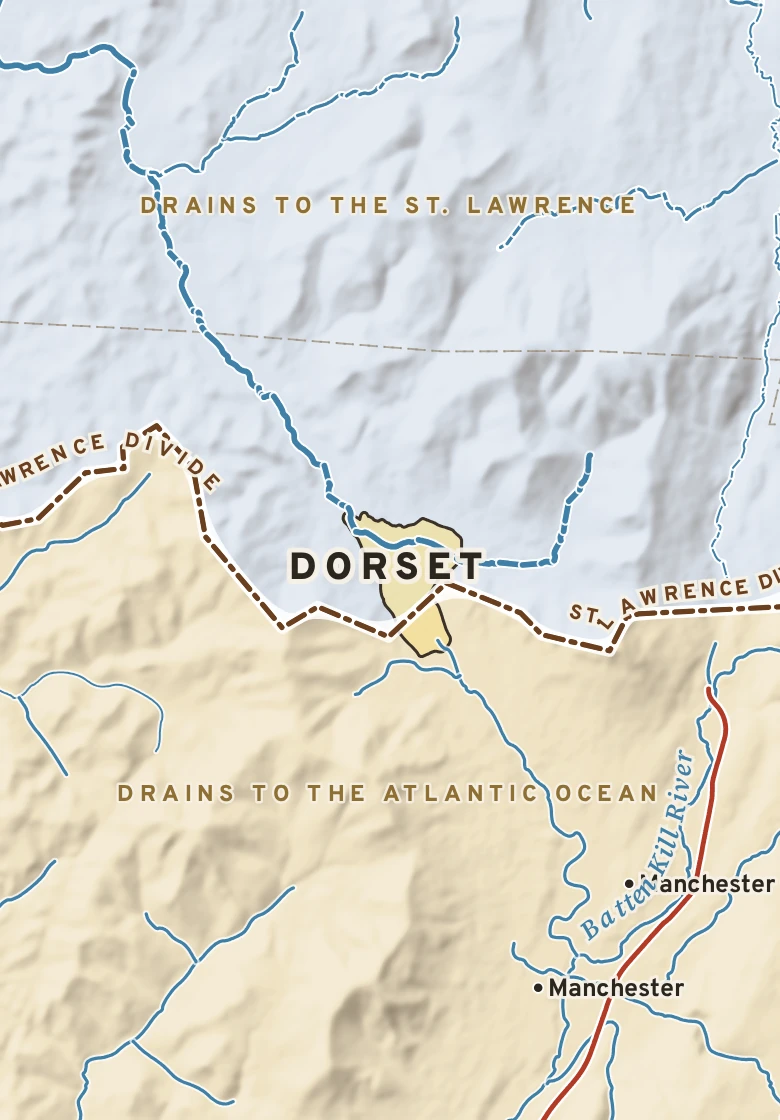 Atlas plate of Dorset, Vermont.