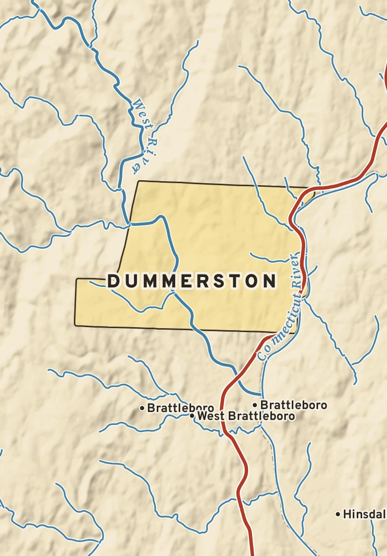 Atlas plate of Dummerston, Vermont.