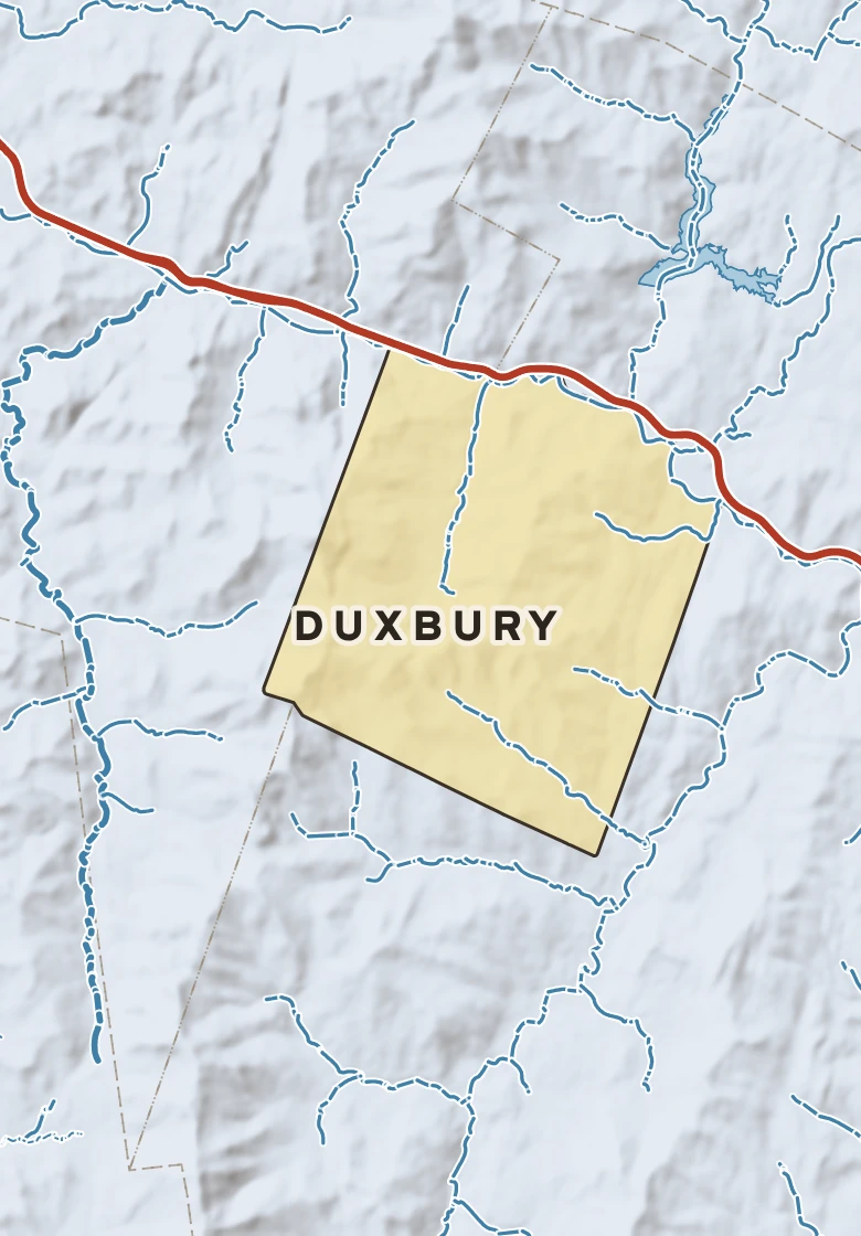 Atlas plate of Duxbury, Vermont.