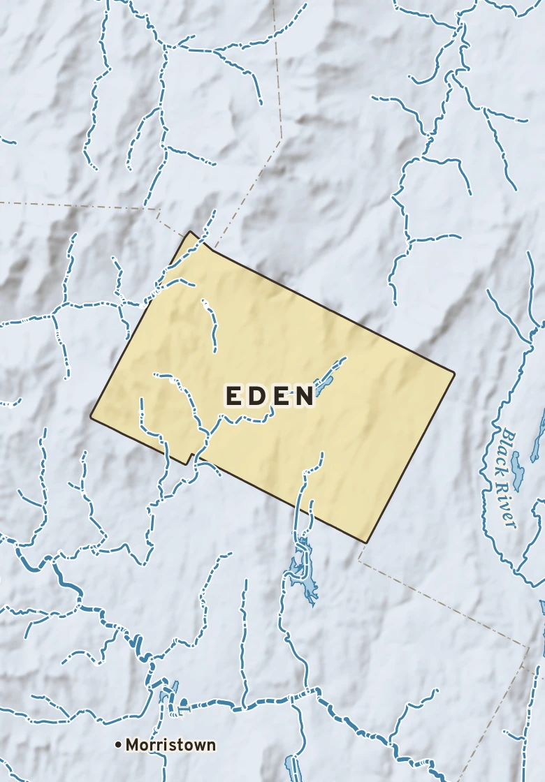 Atlas plate of Eden, Vermont.