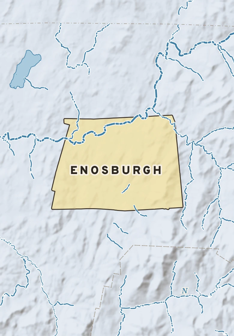 Atlas plate of Enosburgh, Vermont.