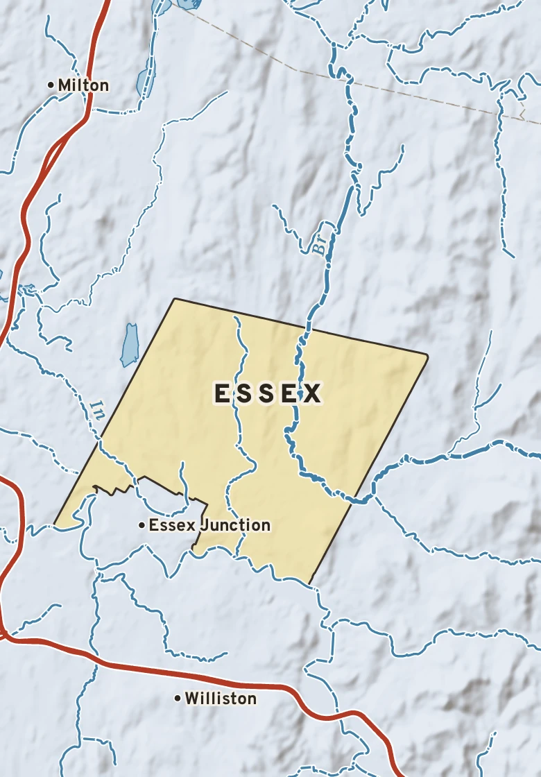 Atlas plate of Essex, Vermont.