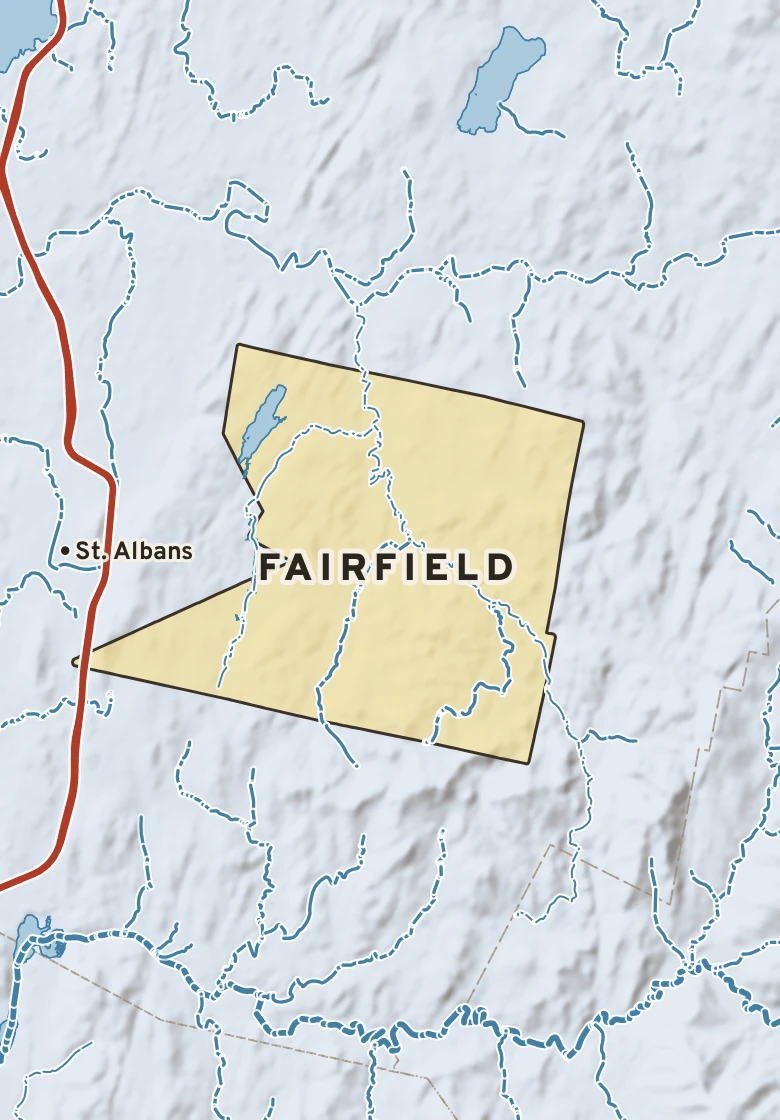 Atlas plate of Fairfield, Vermont.