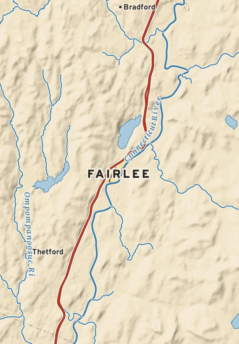 Atlas plate of Fairlee, Vermont.