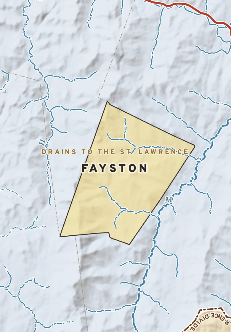 Atlas plate of Fayston, Vermont.
