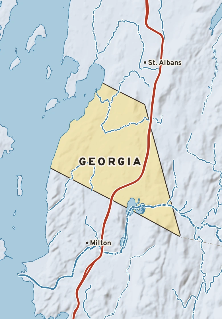 Atlas plate of Georgia, Vermont.
