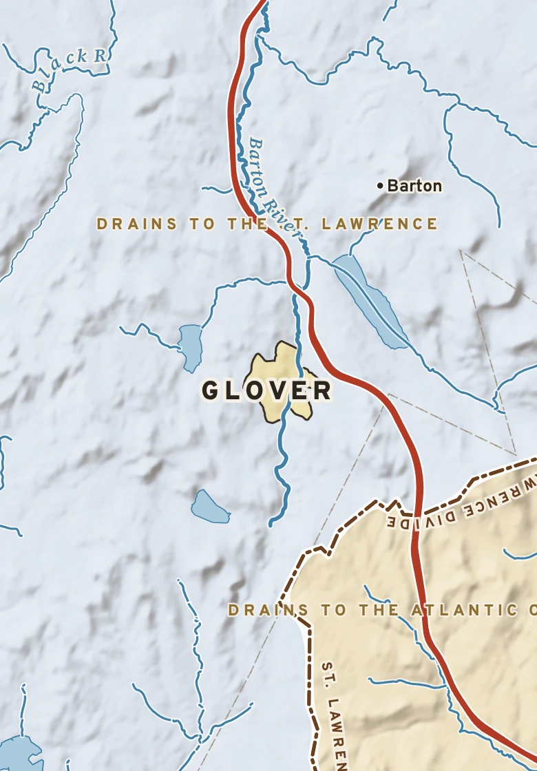Atlas plate of Glover, Vermont.