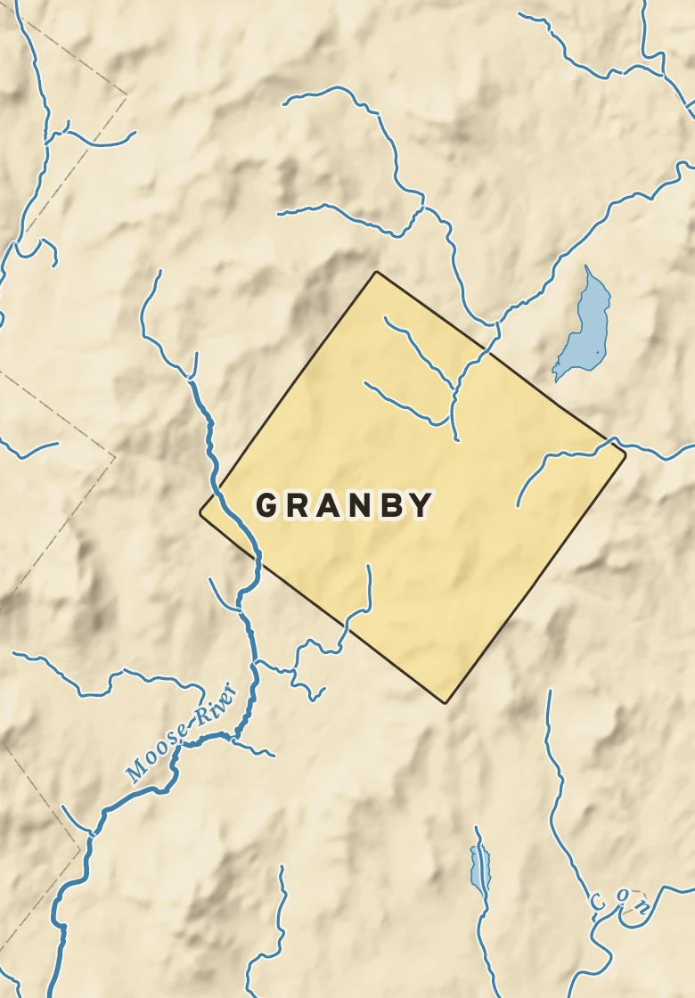 Atlas plate of Granby, Vermont.