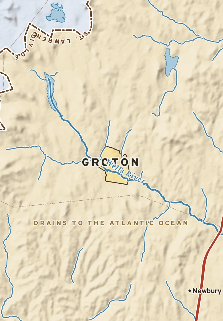 Atlas plate of Groton, Vermont.
