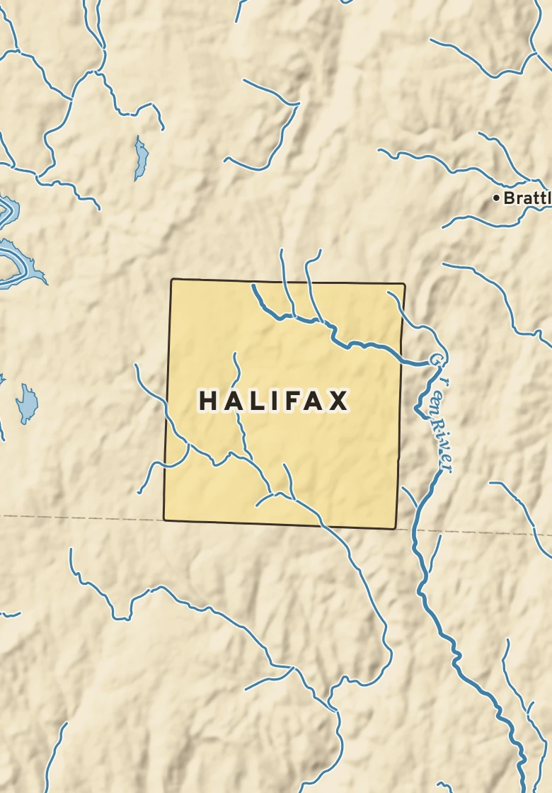 Atlas plate of Halifax, Vermont.