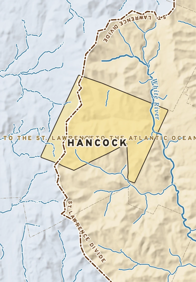 Atlas plate of Hancock, Vermont.