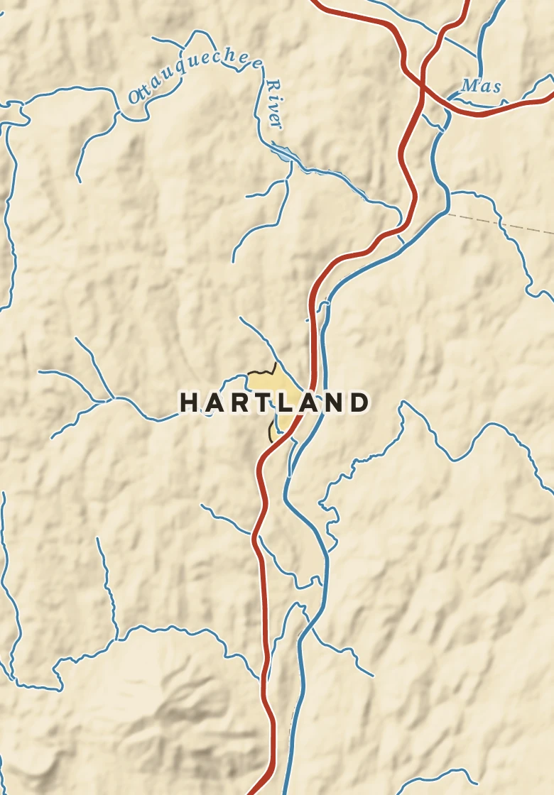 Atlas plate of Hartland, Vermont.