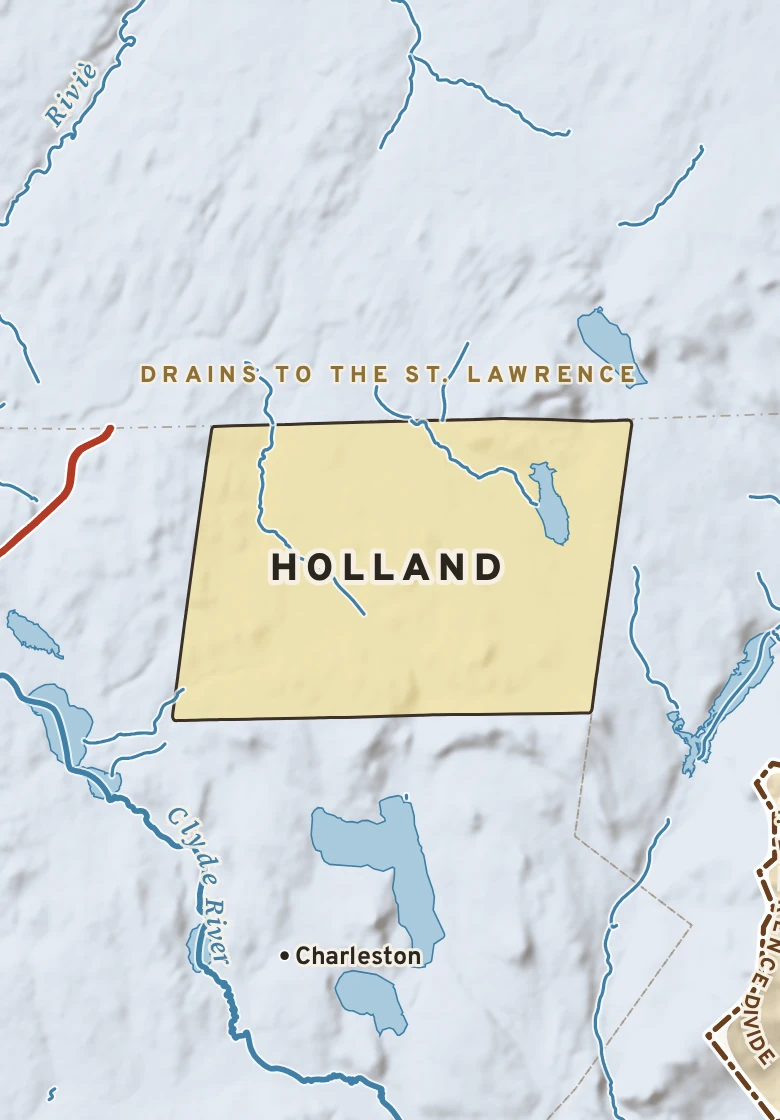 Atlas plate of Holland, Vermont.