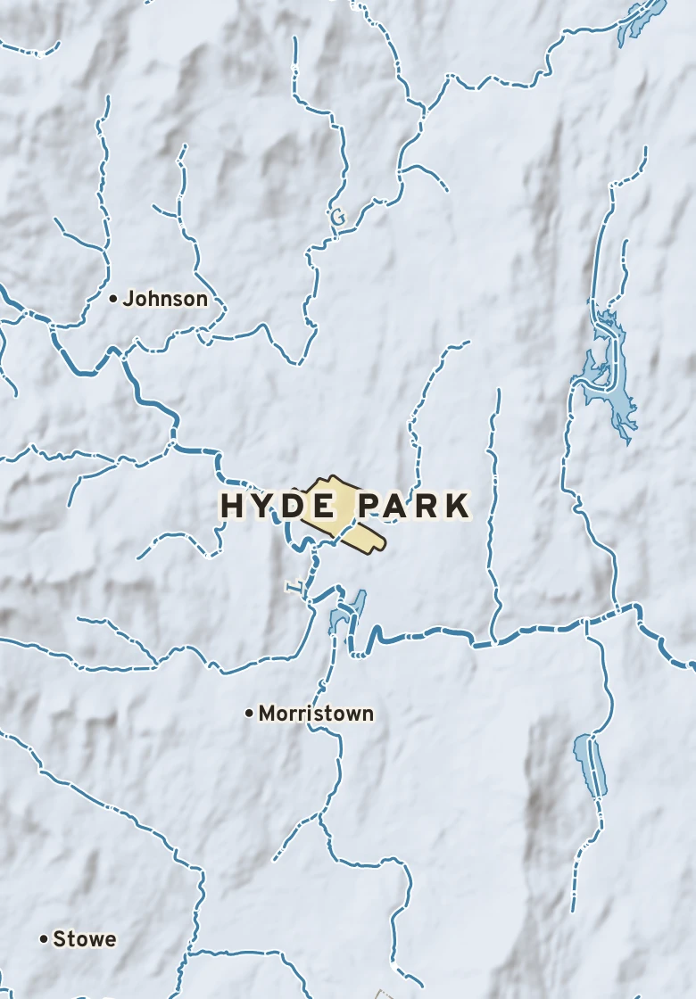 Atlas plate of Hyde Park, Vermont.