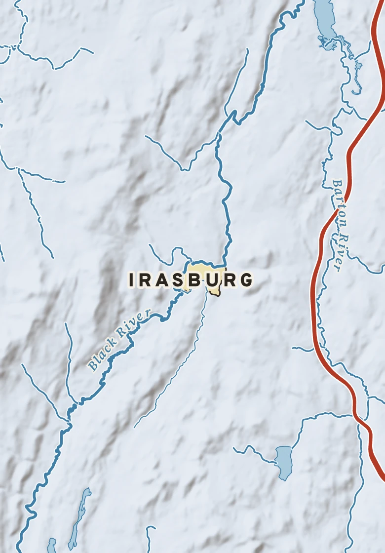 Atlas plate of Irasburg, Vermont.