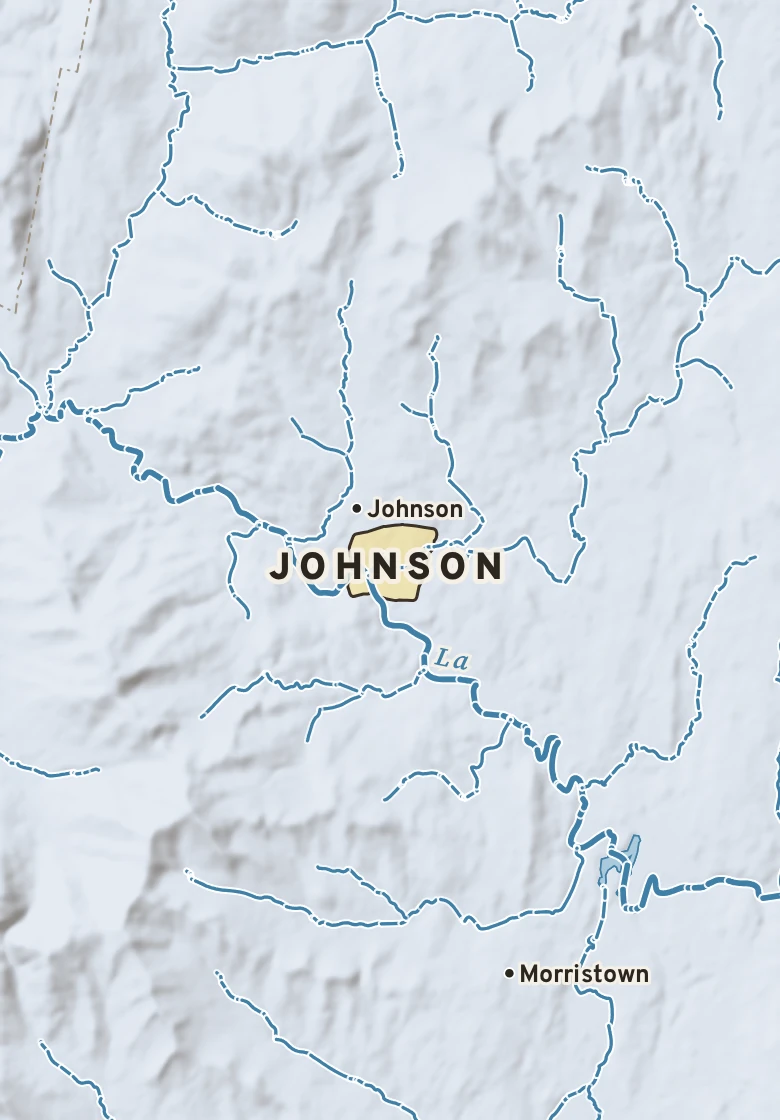 Atlas plate of Johnson, Vermont.