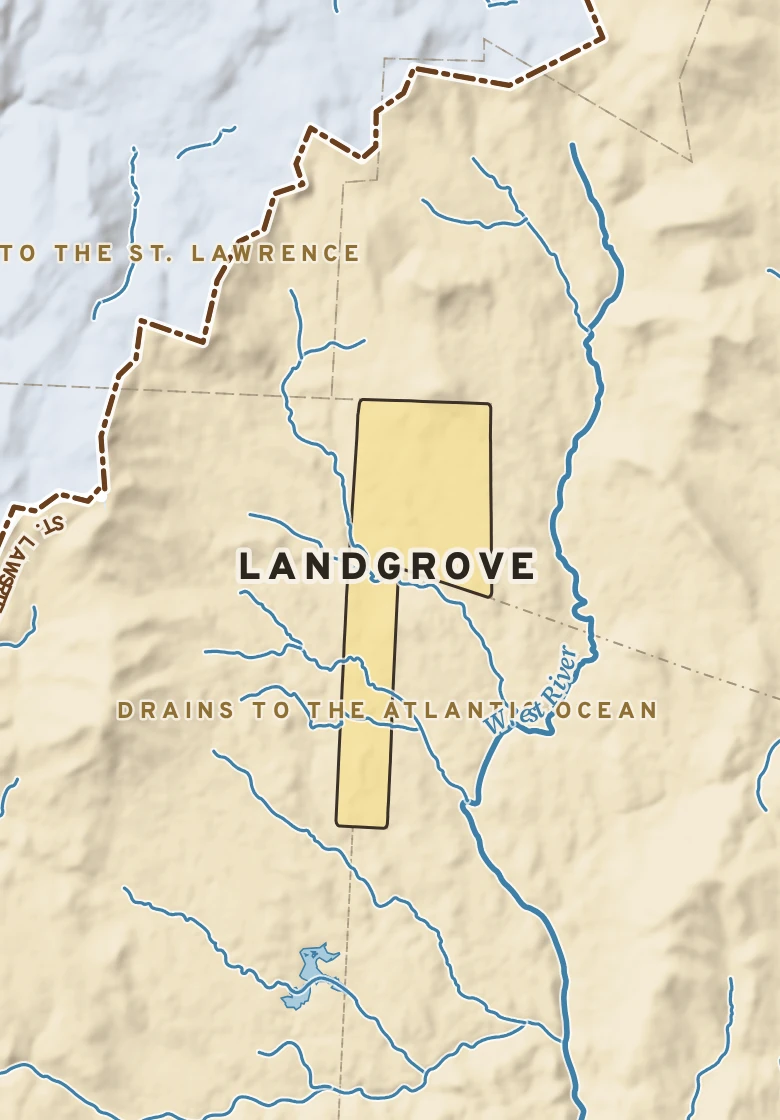 Atlas plate of Landgrove, Vermont.