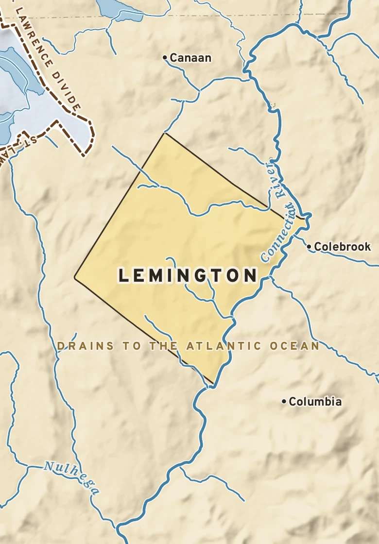 Atlas plate of Lemington, Vermont.
