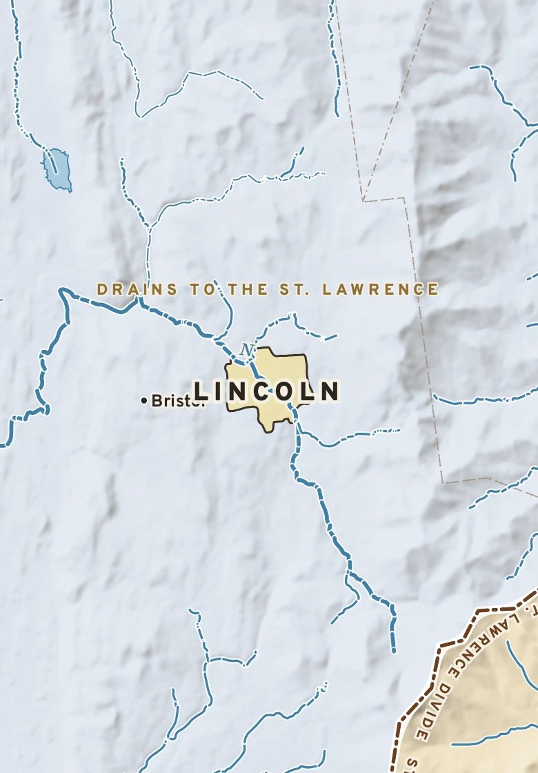 Atlas plate of Lincoln, Vermont.