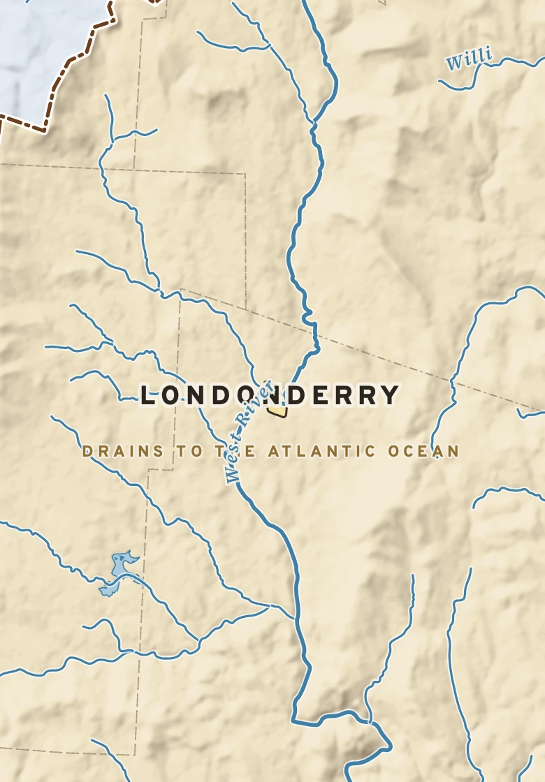 Atlas plate of Londonderry, Vermont.