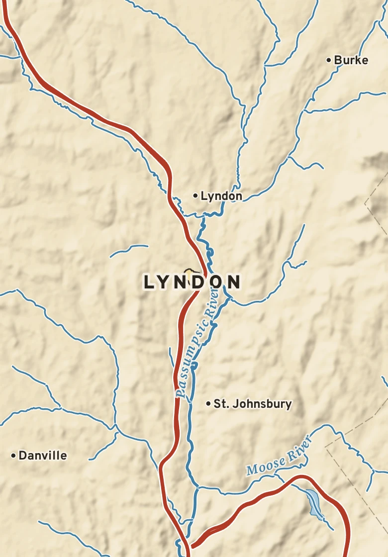 Atlas plate of Lyndon, Vermont.