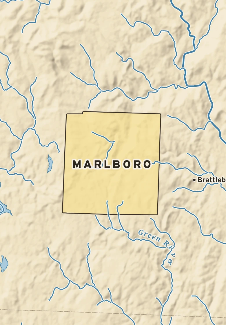 Atlas plate of Marlboro, Vermont.