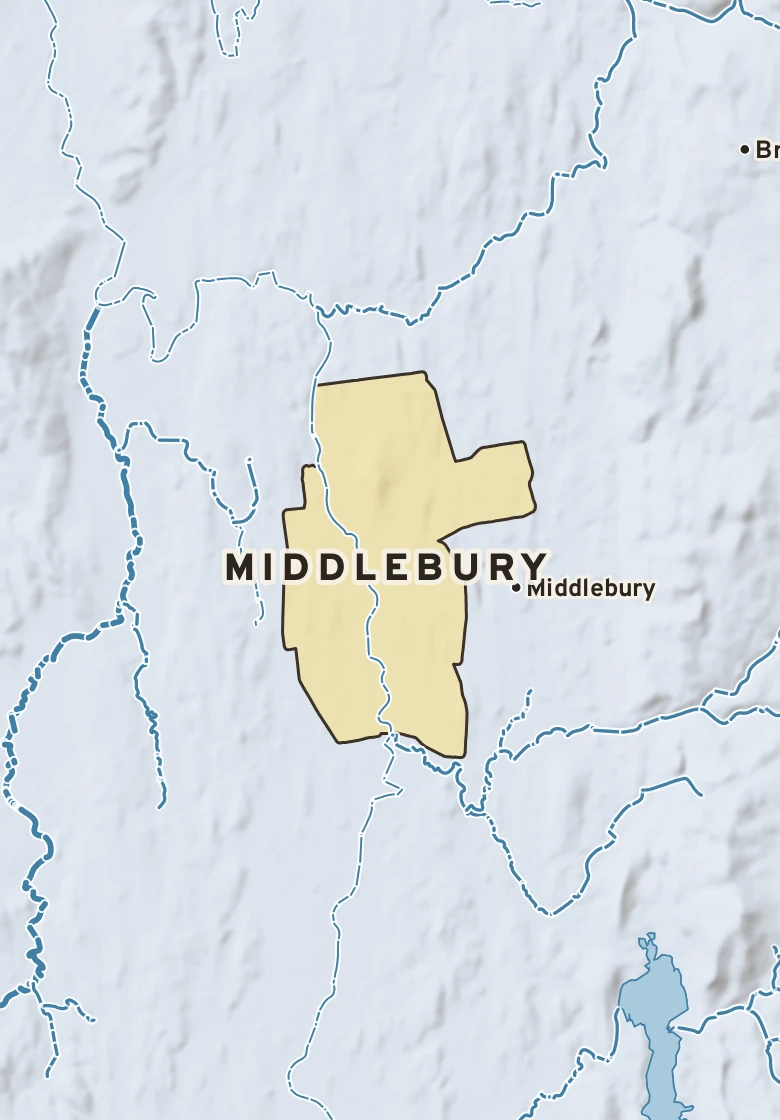 Atlas plate of Middlebury, Vermont.