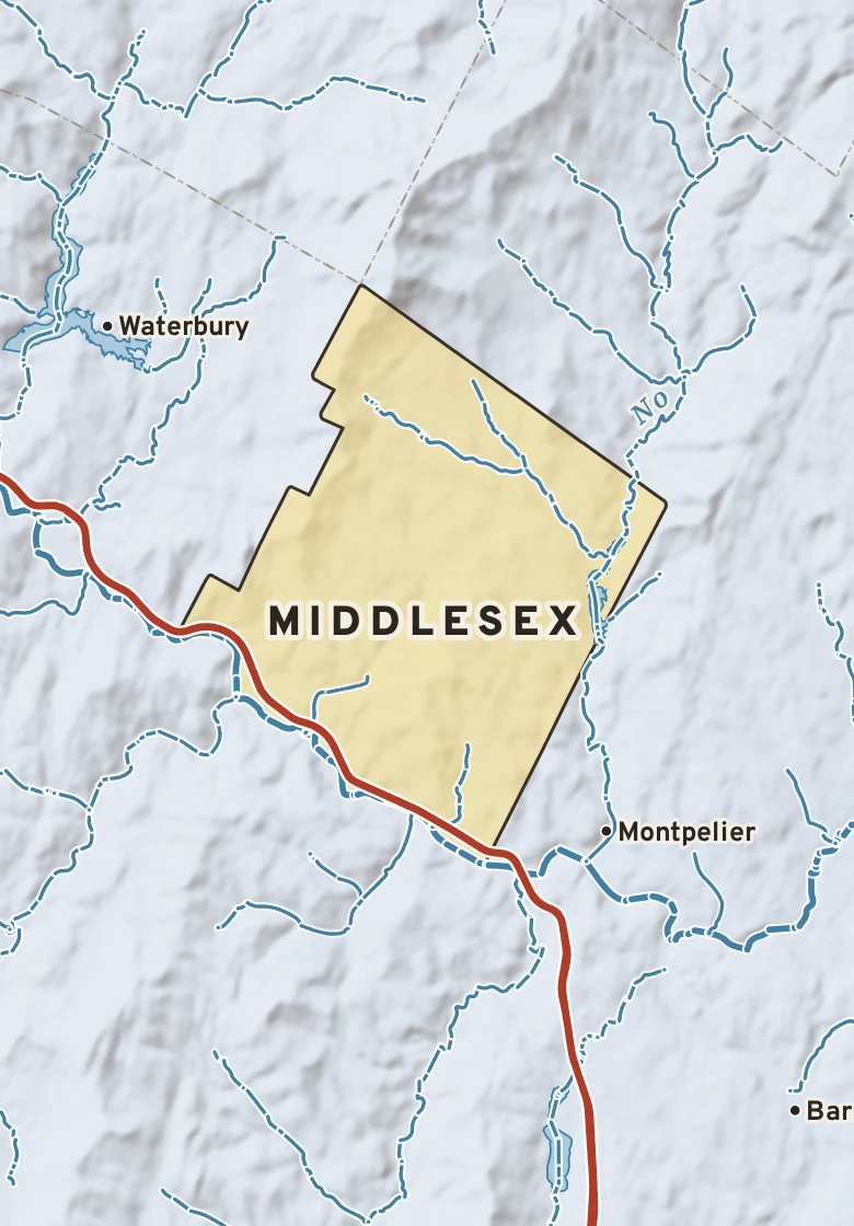 Atlas plate of Middlesex, Vermont.