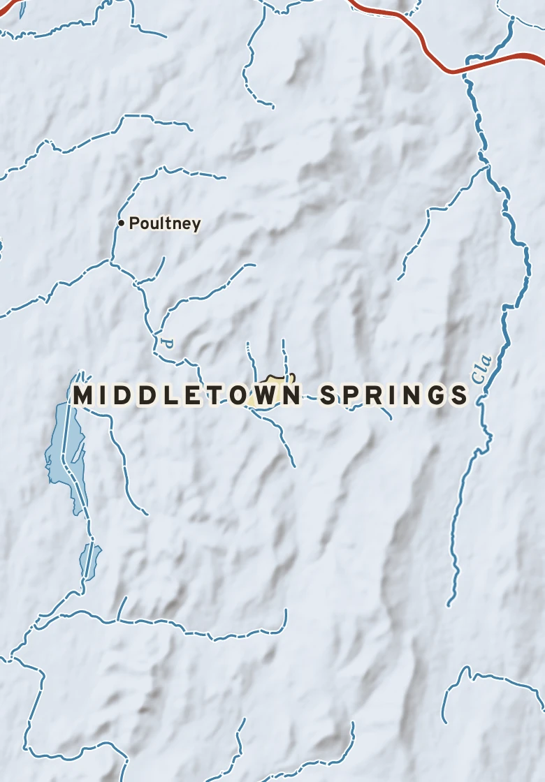 Atlas plate of Middletown Springs, Vermont.
