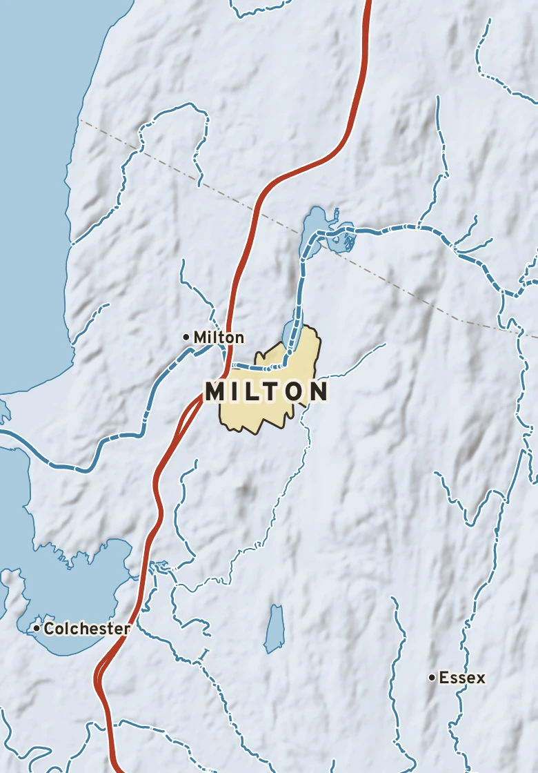 Atlas plate of Milton, Vermont.