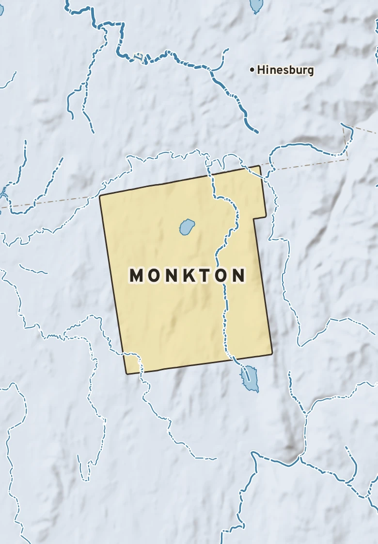 Atlas plate of Monkton, Vermont.