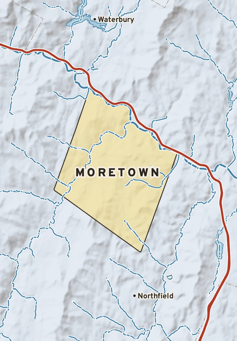 Atlas plate of Moretown, Vermont.